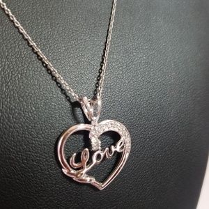 925 Silver Chain with 925 Silver Pendant NWOT